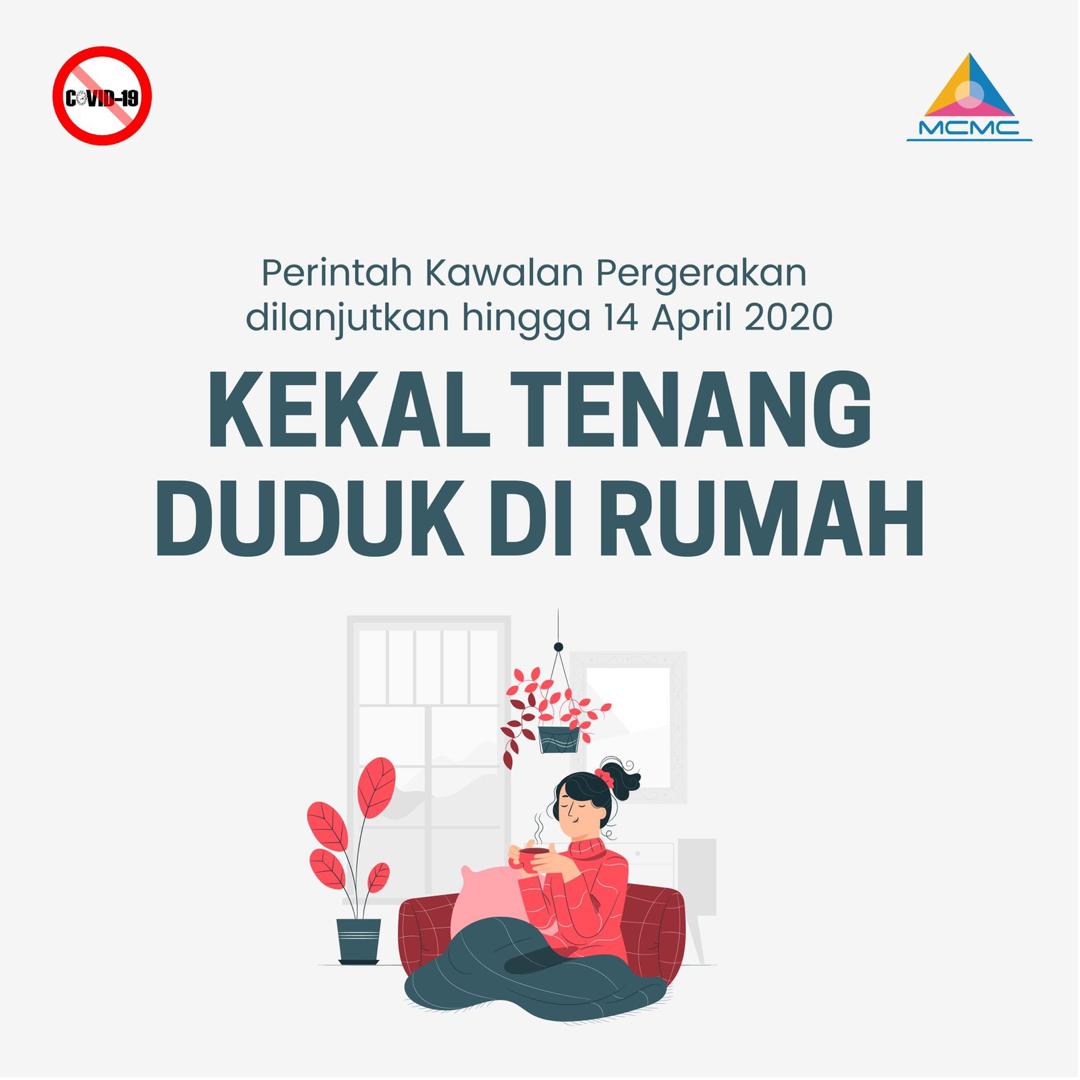 POSTER KEKAL TENANG DUDUK DIRUMAH